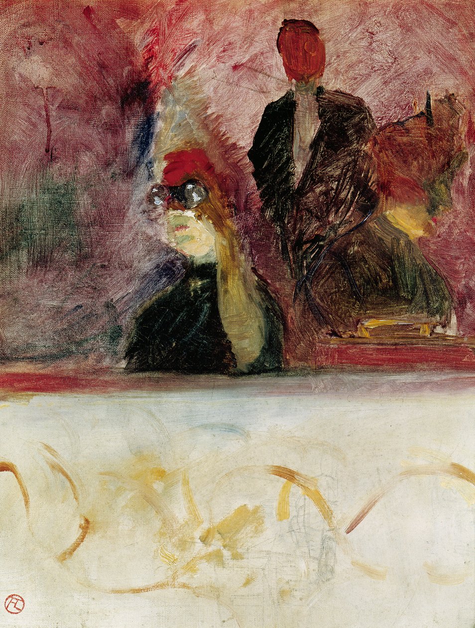 Boxen på Mascaron Dore, 1893 av Henri de Toulouse Lautrec