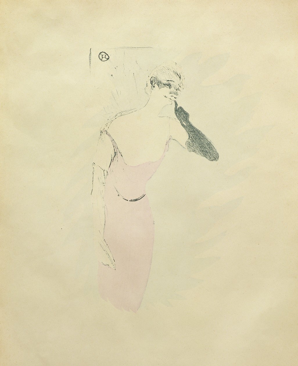 Yvette Guilbert, ca 1894 av Henri de Toulouse Lautrec