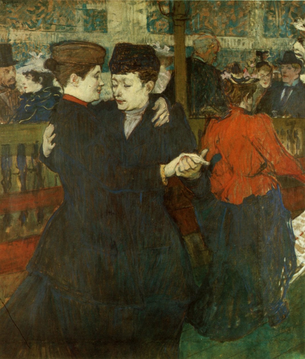 Zwei tanzende Frauen av Henri de Toulouse Lautrec