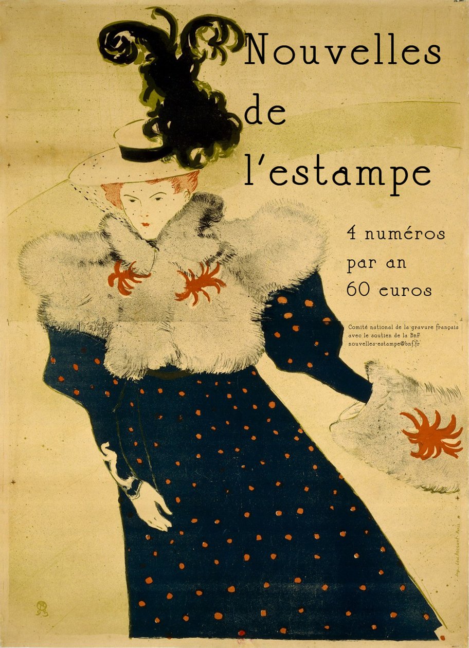 reklam efter Toulouse-Lautrec-affisch av Henri de Toulouse Lautrec