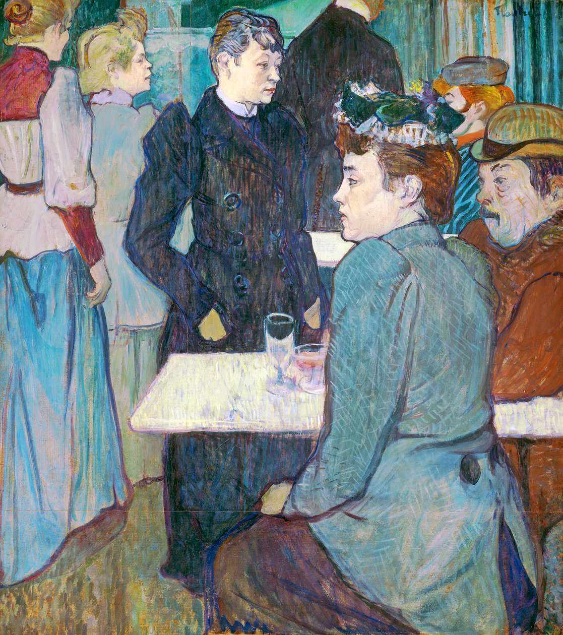 A Corner of the Moulin de la Galette, 1892 (olja på kartong) av Henri de Toulouse Lautrec