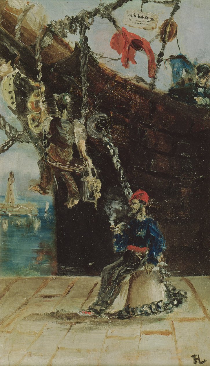 En sjöman på en kaj, 1880 av Henri de Toulouse Lautrec