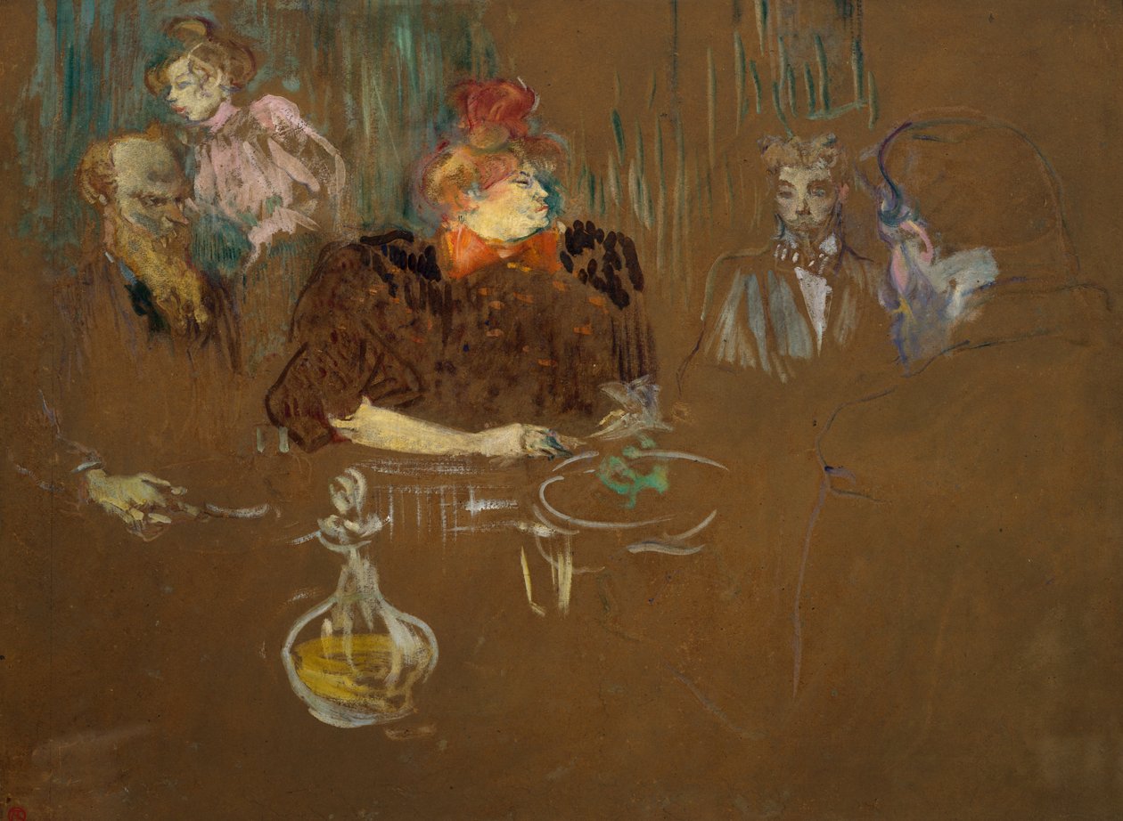 Vid Monsieur och Madame Natansons bord, 1898 av Henri de Toulouse Lautrec