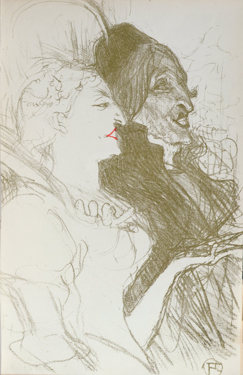 Illustration från "La Revue Blanche", mars 1894 av Henri de Toulouse Lautrec