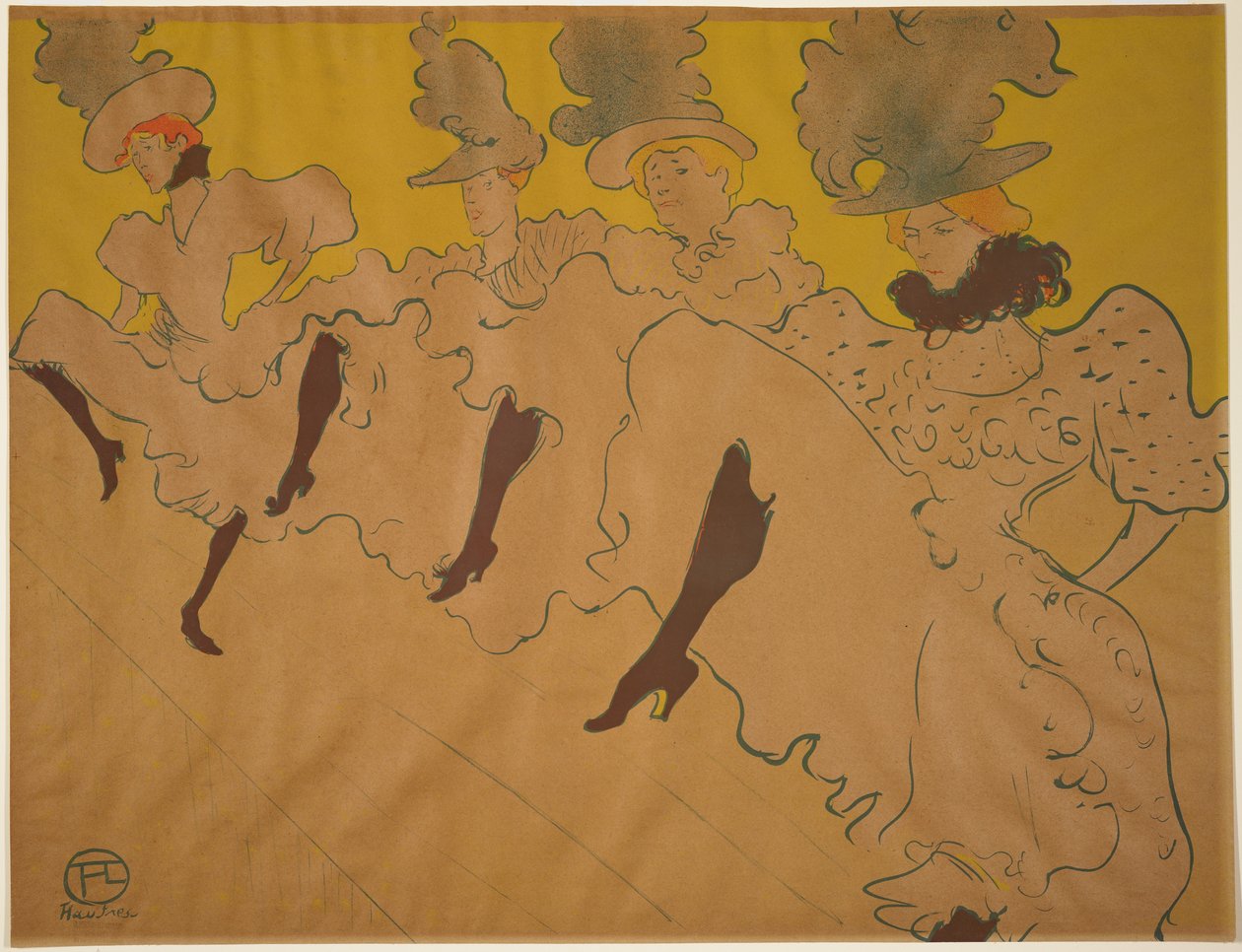Mademoiselle Eglantines Troupe, 1896 av Henri de Toulouse Lautrec