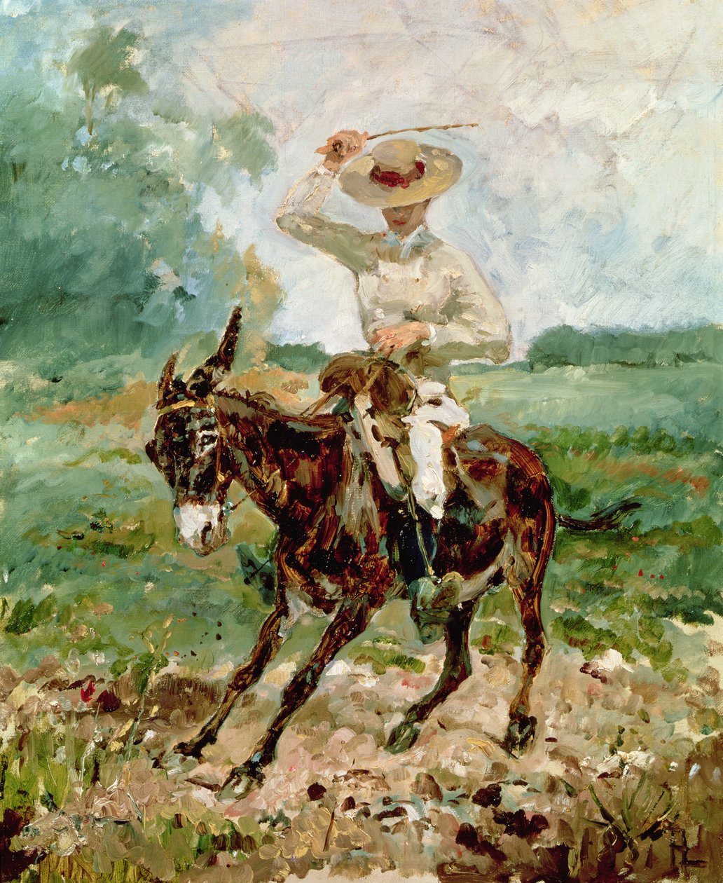 Raoul Tapie de Celeyran (1868-1937) på en åsna av Henri de Toulouse Lautrec