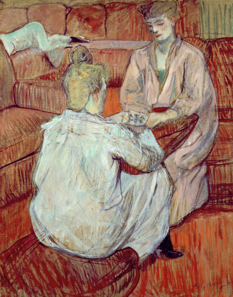 Kortspelet, 1893 av Henri de Toulouse Lautrec