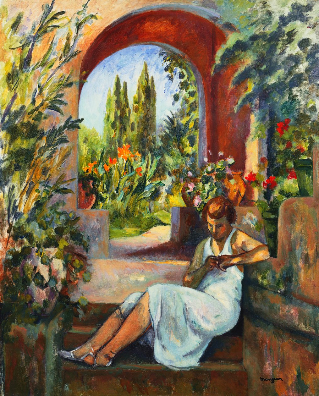 Figur under bågen; Figur Sous la Voute av Henri Charles Manguin
