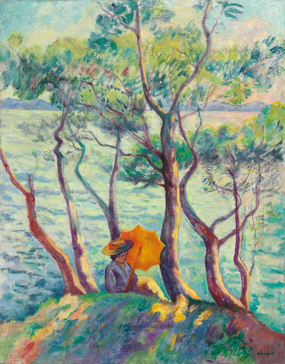 Jeanne vid parasollet, Cavaliere av Henri Charles Manguin