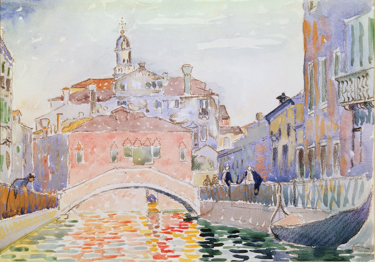 Kanal i Venedig av Henri Edmond Cross