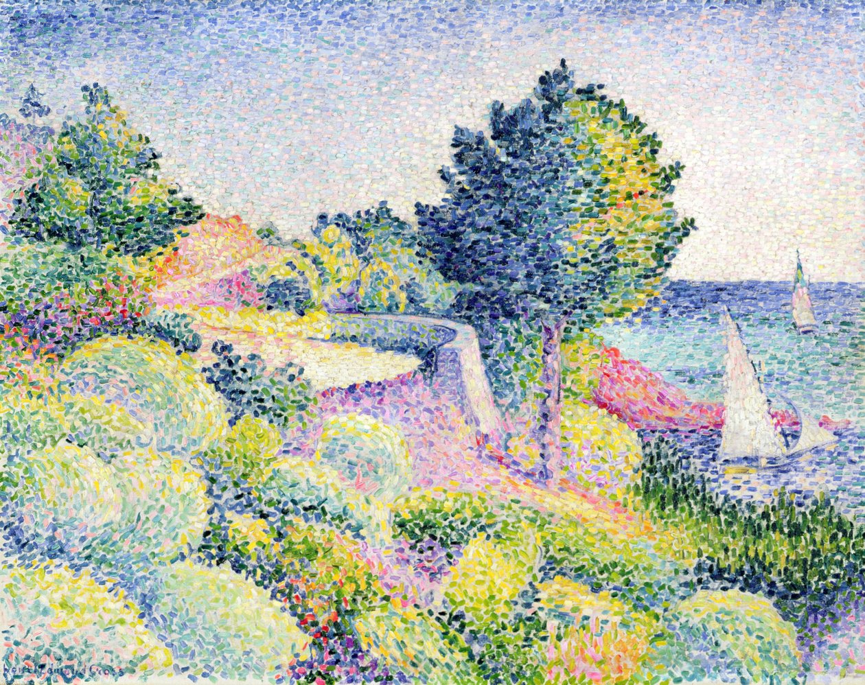 Vägen på kusten, 1907 av Henri Edmond Cross