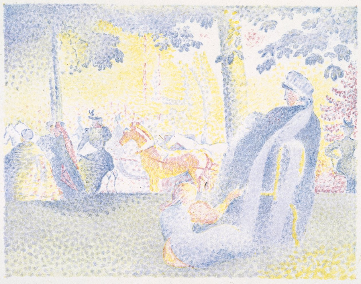 På Champs-Élyseés, 1898 av Henri Edmond Cross