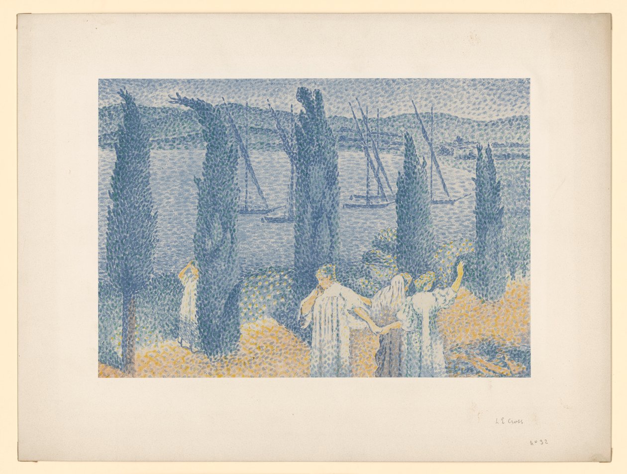 Kvinnor på promenad (ur: A. Vollard: Les Peintre-Graveurs, Paris 1896/97) av Henri-Edmond Cross