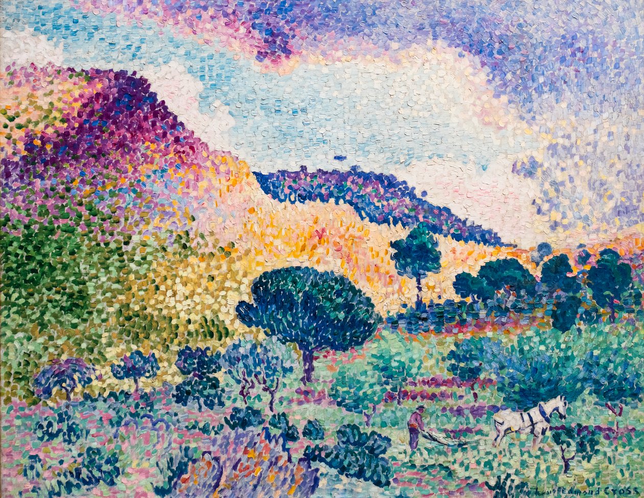 Bergskedjan Maures av Henri-Edmond Cross