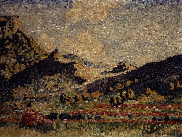 Studie för de små Mauresbergen av Henri Edmond Cross