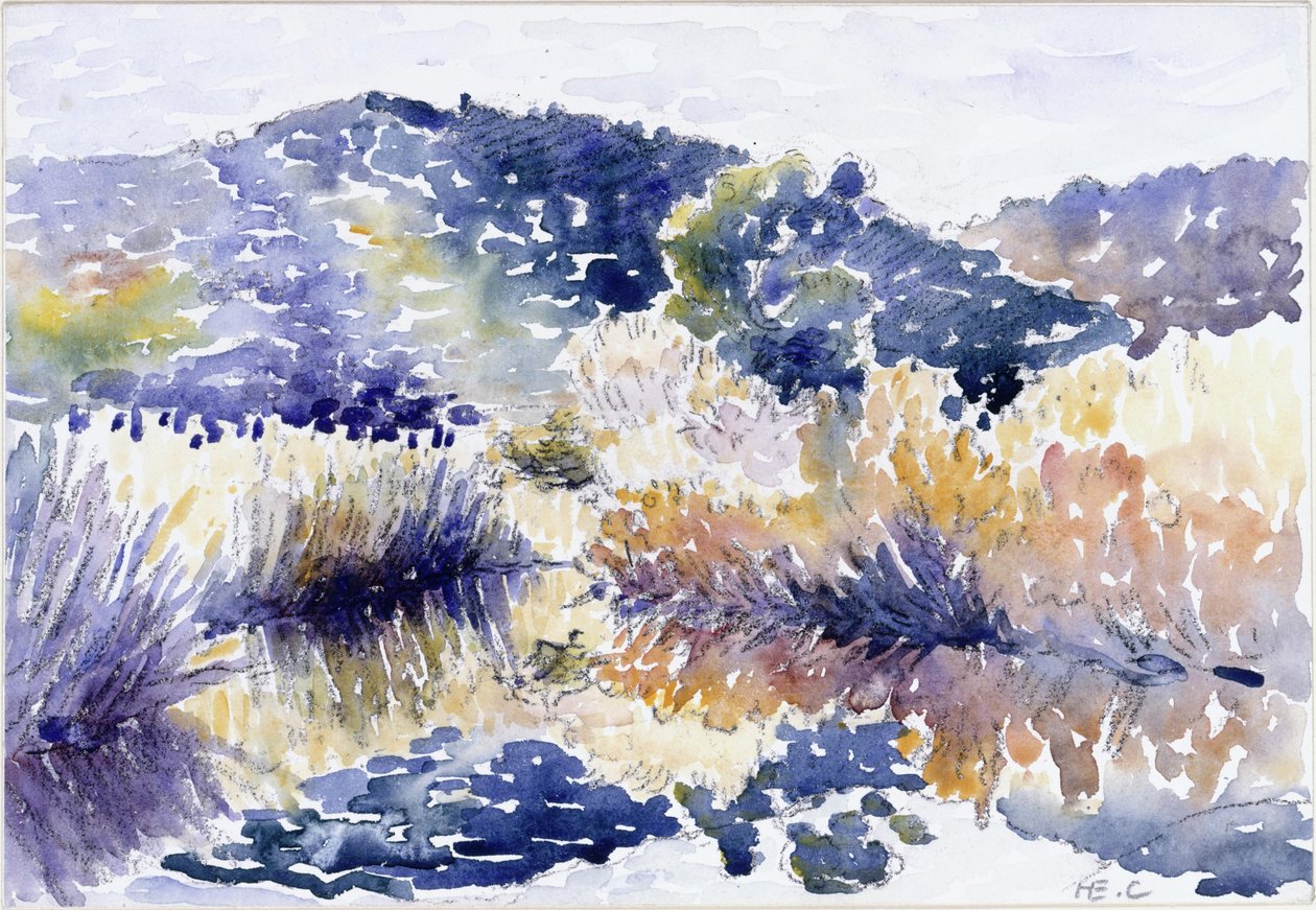 Damm i buskaget av Henri-Edmond Cross