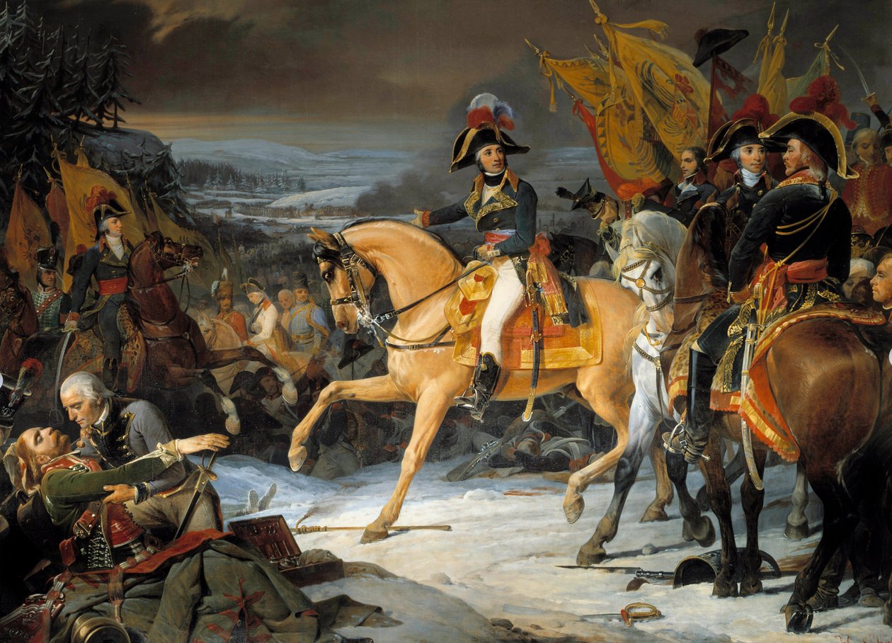 Slaget vid Hohenlinden den 3 december av Henri Frederic Schopin