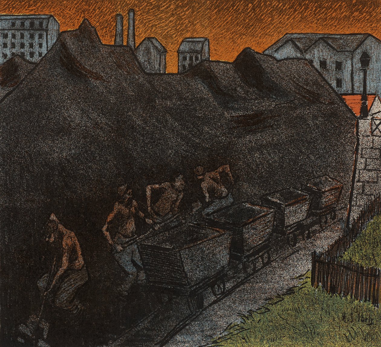 Den fria teatern: Les Tisserands, 1892 av Henri Gabriel Ibels