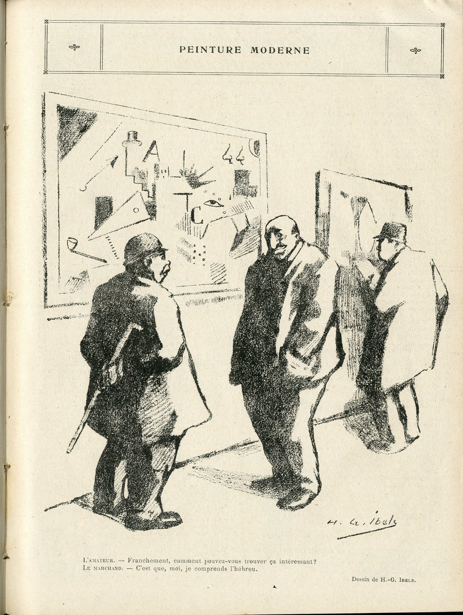 Illustration av H. G. Ibels (1867-1936) i Le Rire, 04/02/22 - Modernt måleri - Konst, antisemitism, avantgarde - judisk av Henri Gabriel Ibels