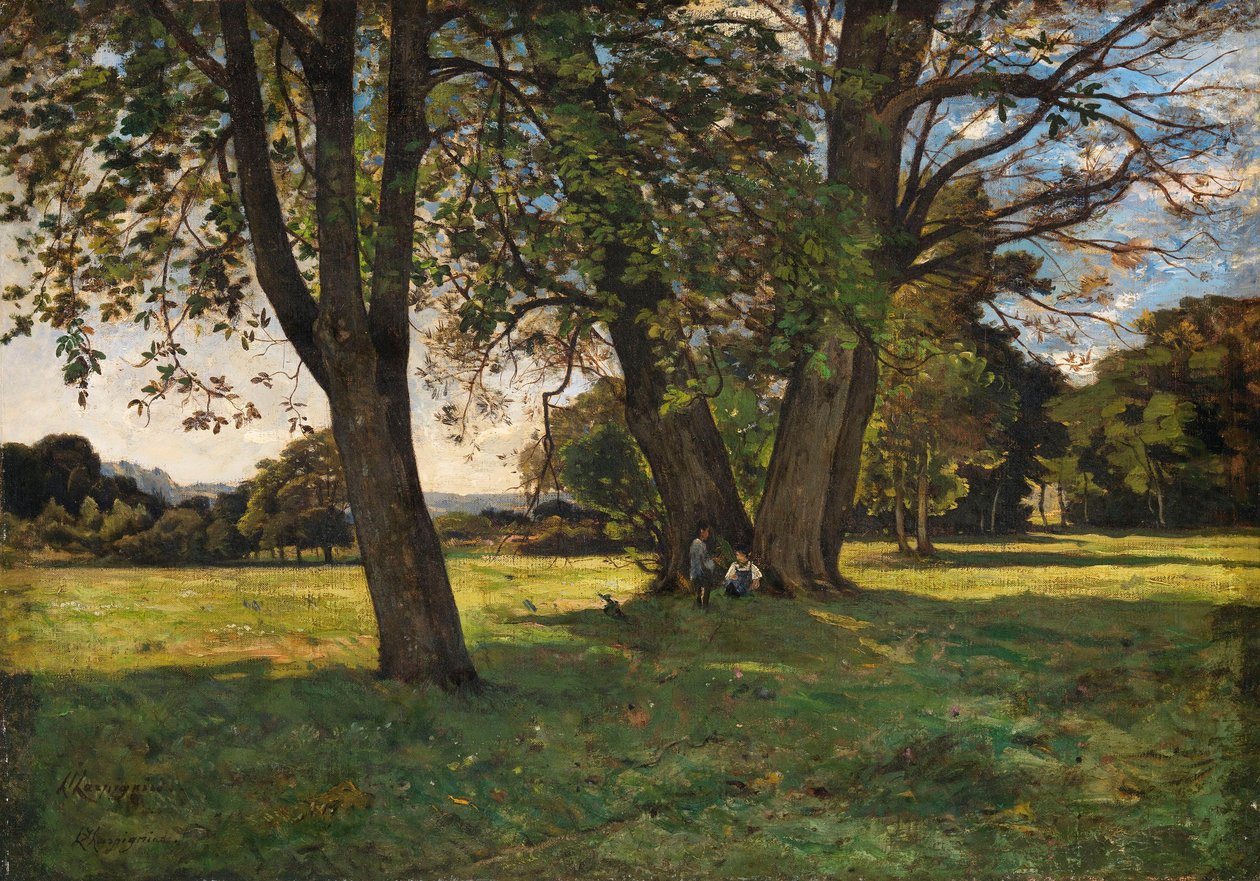 En landsbygdsbild av Henri-Joseph Harpignies