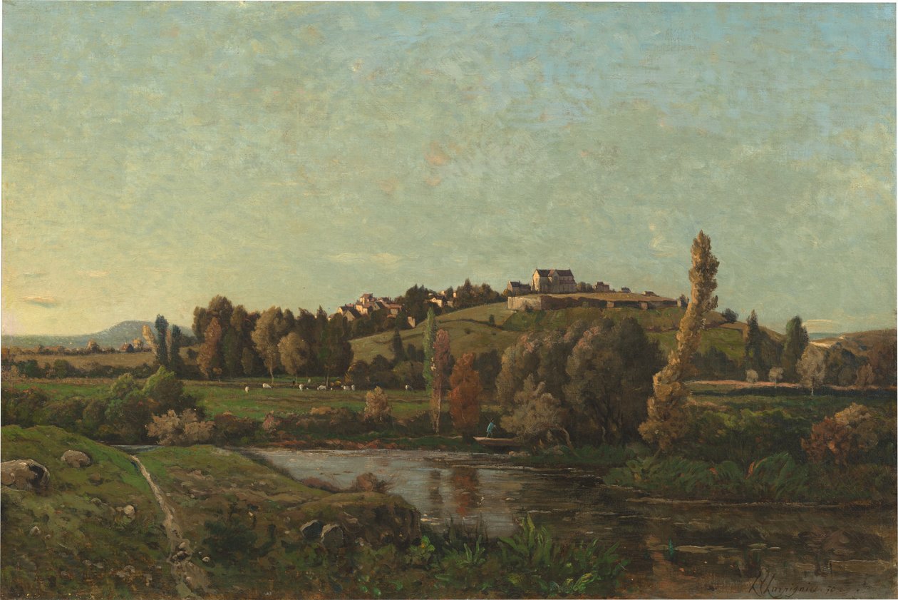Landskap i Auvergne av Henri-Joseph Harpignies