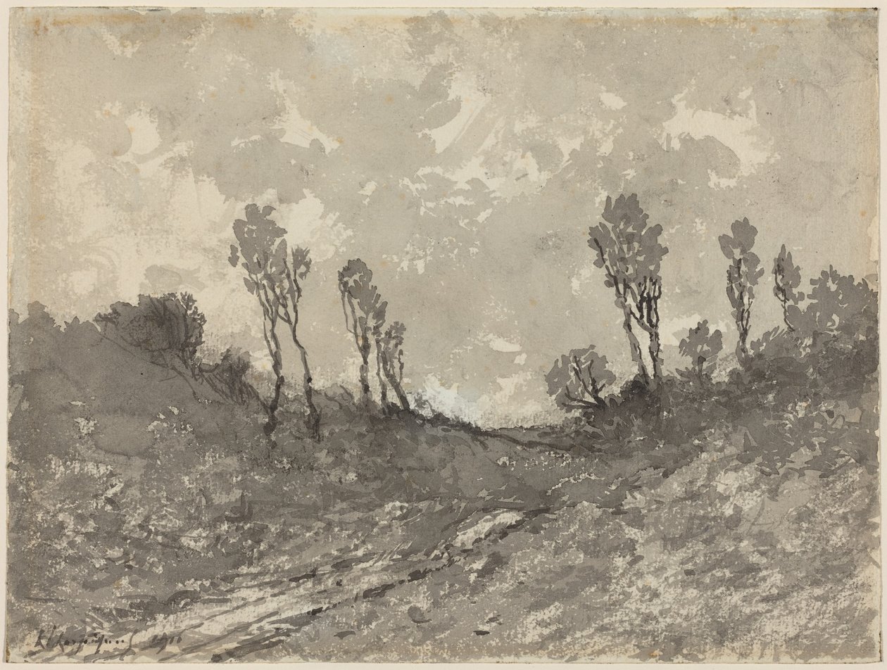 Väg vid Hérisson av Henri-Joseph Harpignies