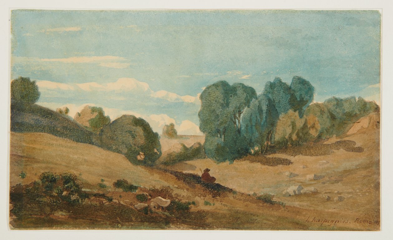 Utsikt nära Rom av Henri Joseph Harpignies