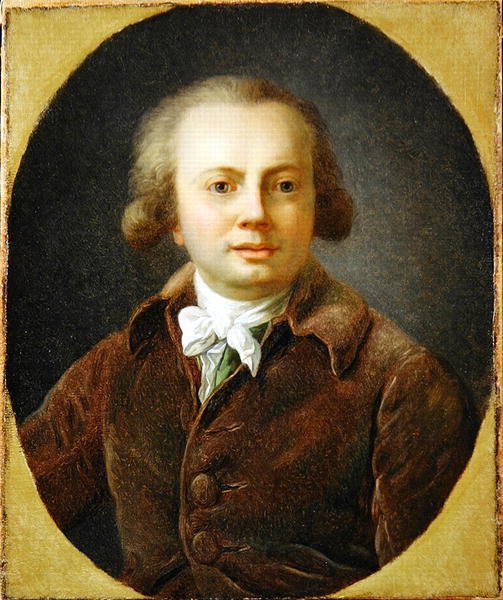 Porträtt av en ung man (olja på duk) av Henri Pierre Danloux