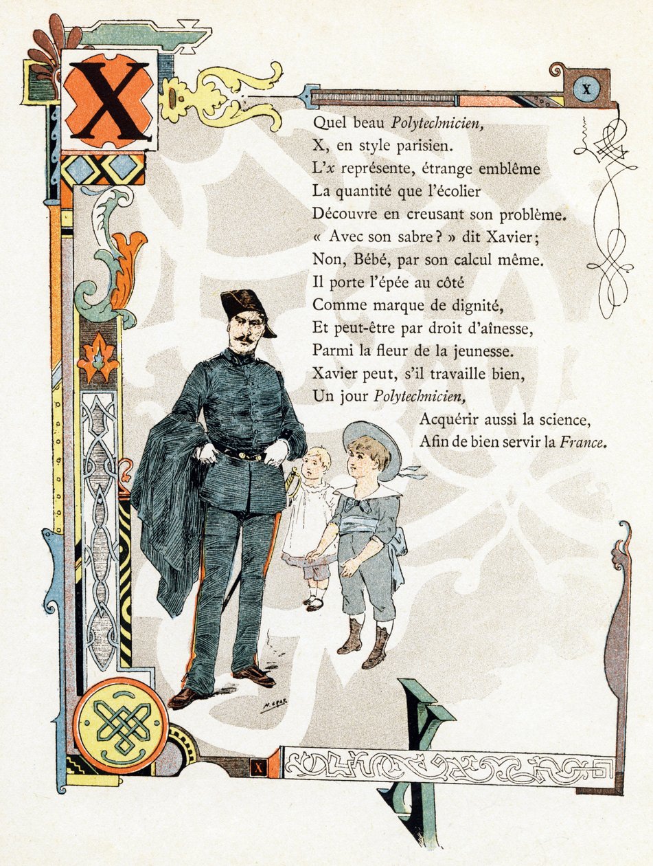 Illustration till "Alfabetet med goda exempel", ca 1890 (gravyr) av Henri (1858 1924) Gray