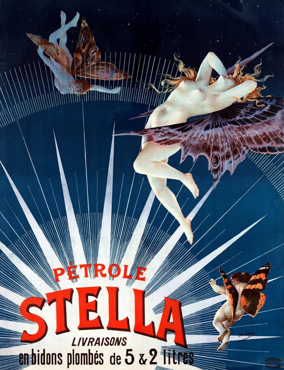 Vintage Petrole Stella affisch av Henri  Gray