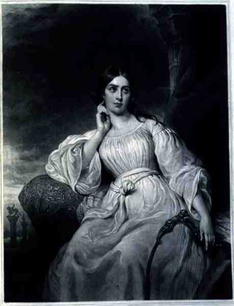 Madame Malibran i rollen som Desdemona, graverad av Charles Turner (1773-1857), ca 1830-talet (gravyr) av Henri (after) Decaisne