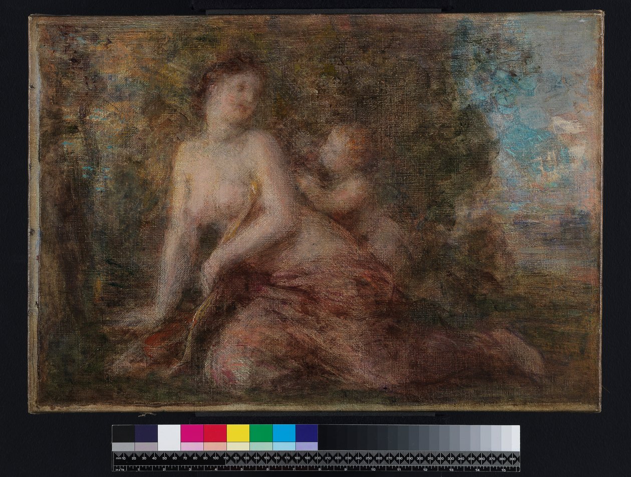 Venus och Amor, före 1904 (olja på duk) av Henri (attr. to) Fantin Latour