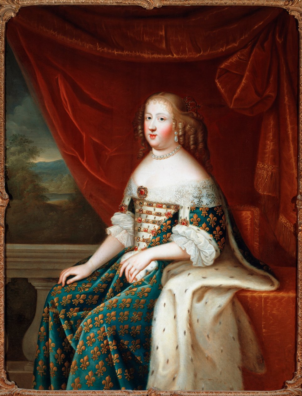 Porträtt en pied av Marie Therese d