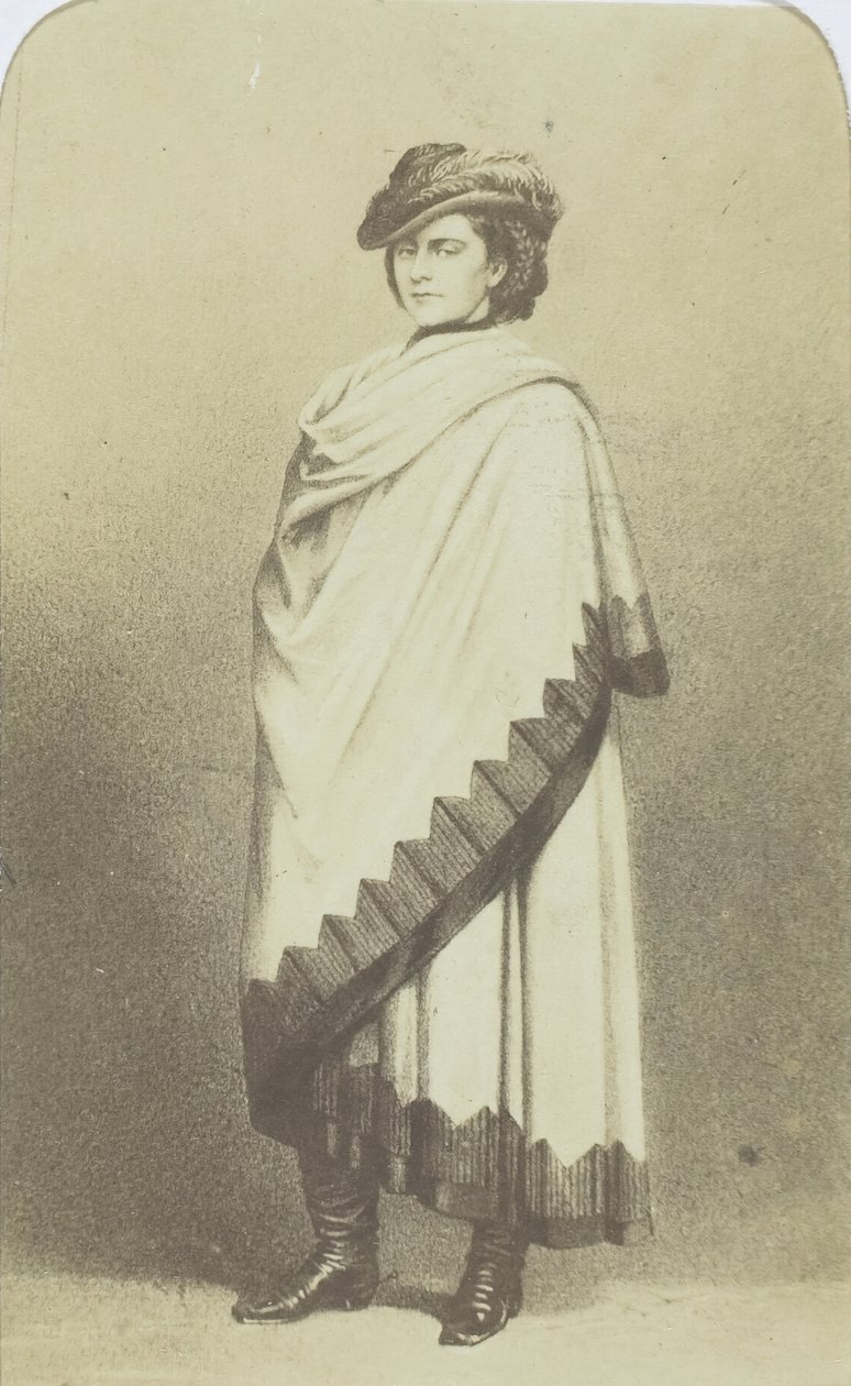 Ex-drottning av Neapel, 1860-69 av Henri Alexis Omer Tournier