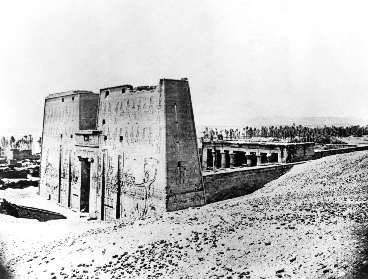 Edfu, Nubia, Egypten, 1887 av Georges Henri Bechard