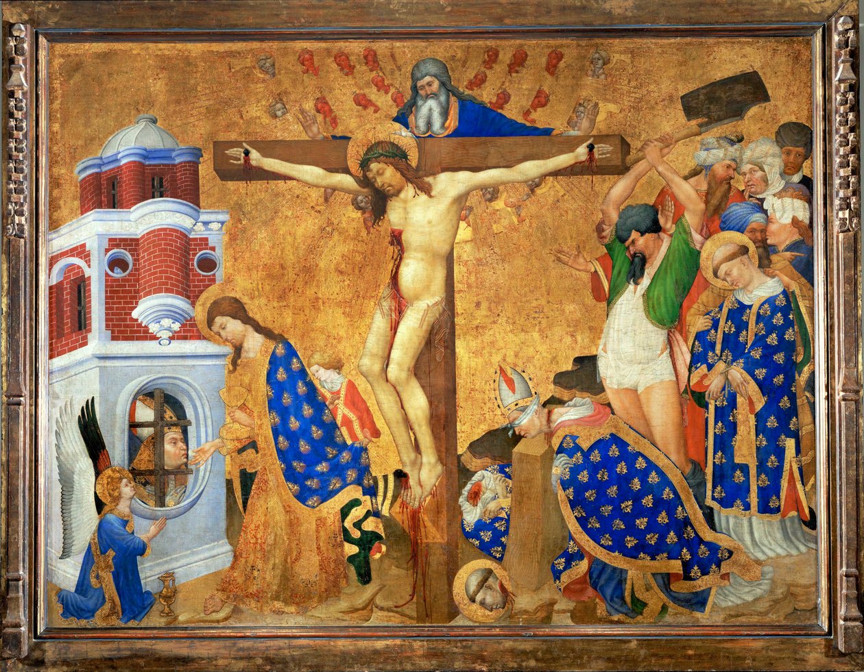 Sankt Denis altare: Nattvard och martyrskap ... av Henri Bellechose