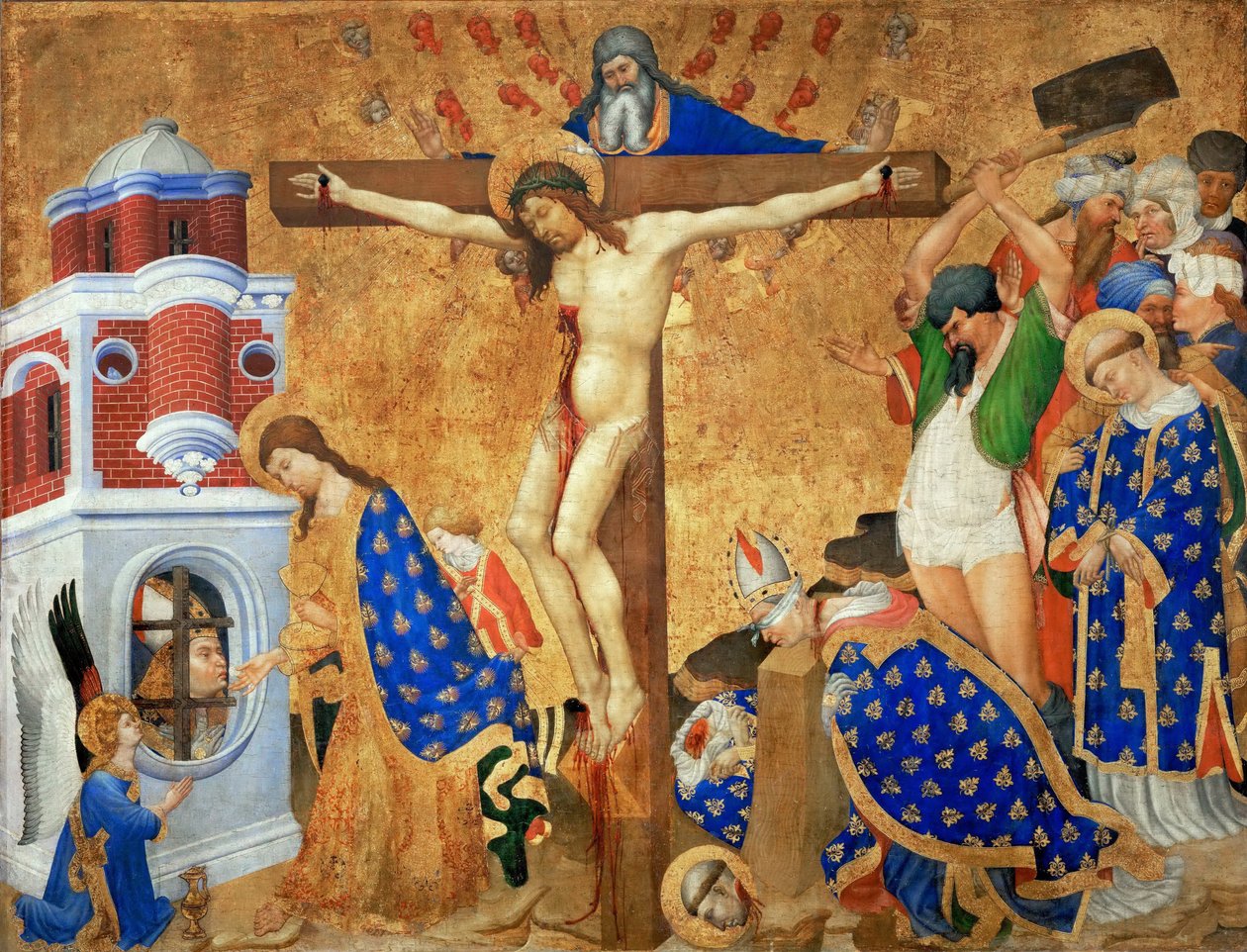 Den sista nattvarden och martyrskapet av Saint Denis, 1415-1416 av Henri Bellechose