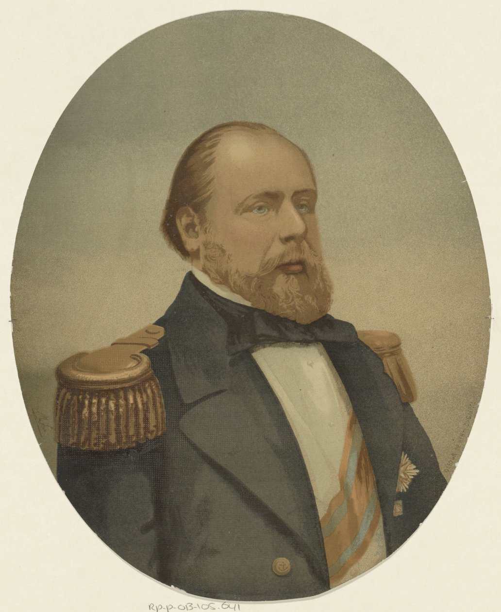 Porträtt av Vilhelm III, kung av Nederländerna av Henri Bogaerts