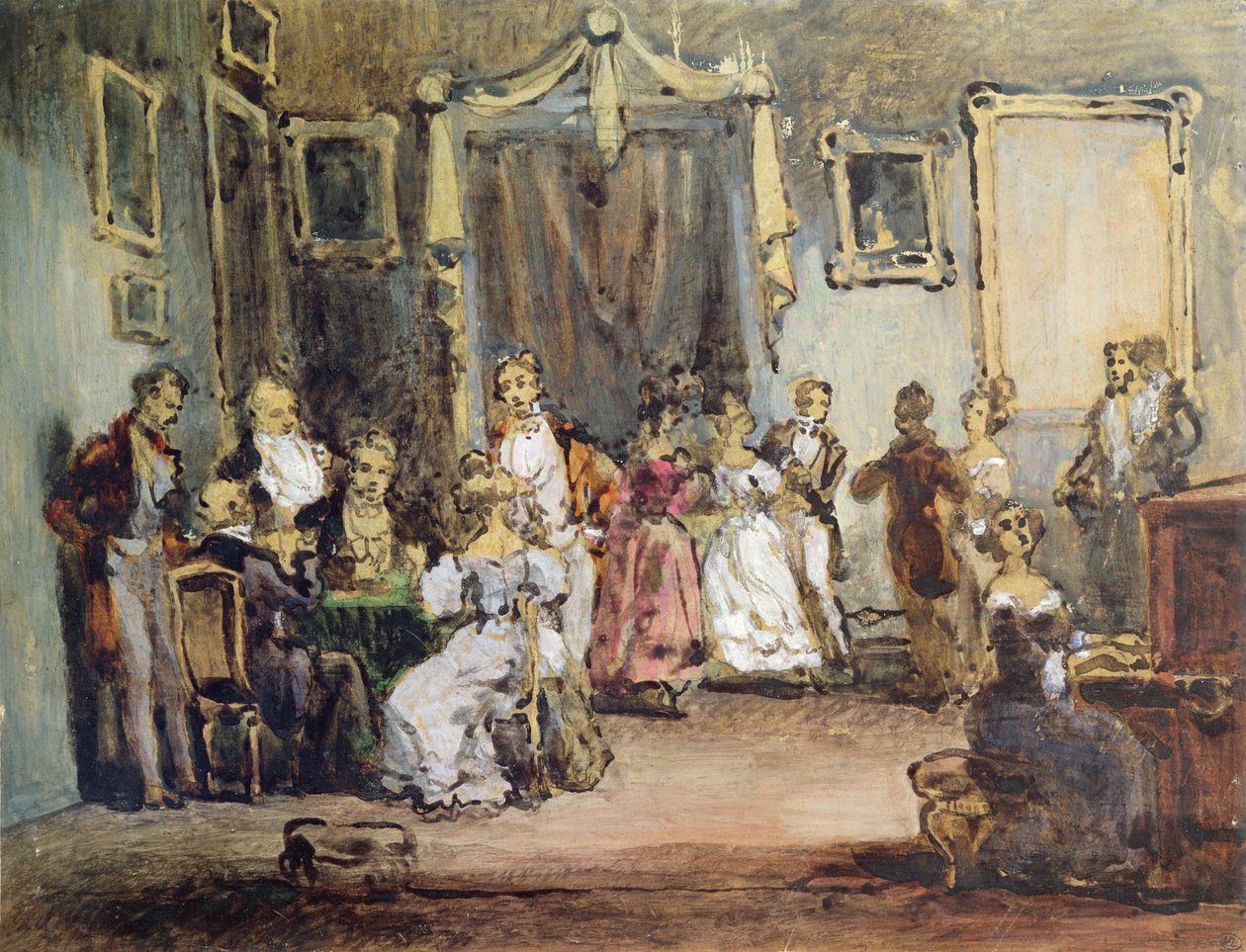 En kväll i House of Madame X av Henri Bonaventure Monnier