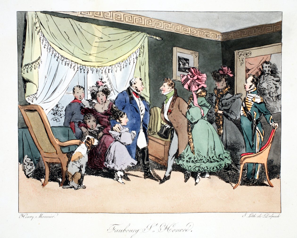 Faubourg St. Honoré, illustration från 