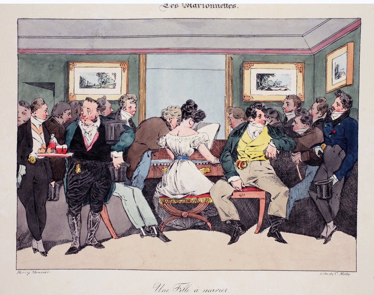 Une fille a marier, illustration från 