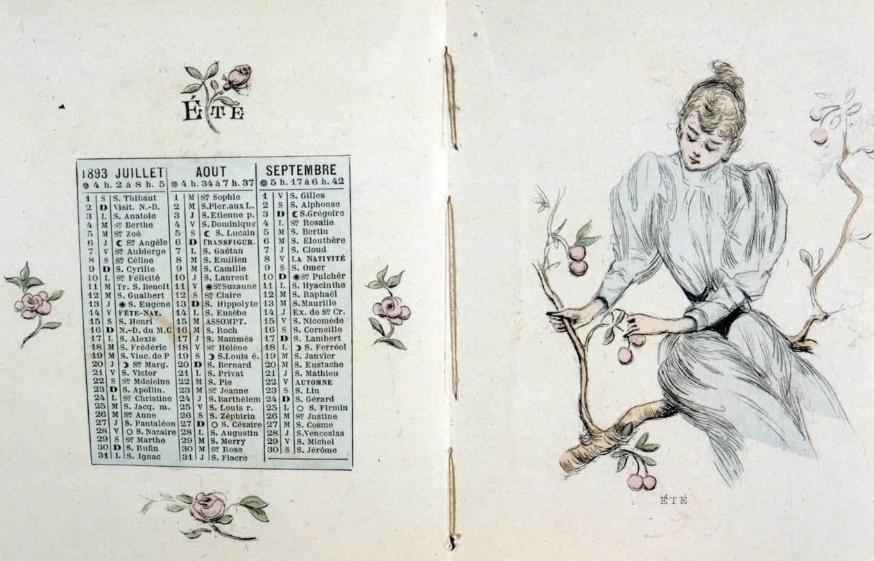 En almanacka av dikter av Henri Boutet