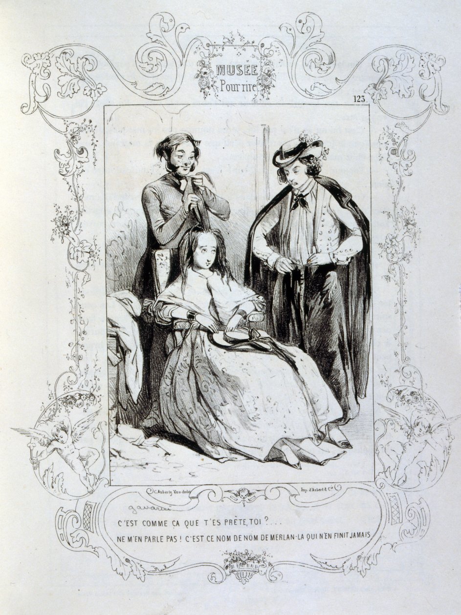 Illustration som visar "regn" av Henri Boutet