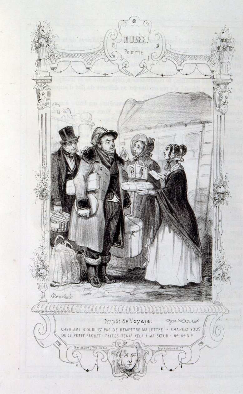 Illustration som visar "regn" av Henri Boutet 1895 (gravyr) av Henri Boutet