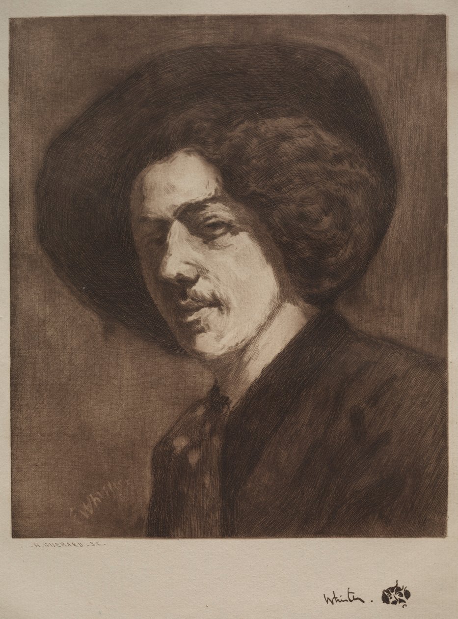 James McNeill Whistler. av Henri Charles Guérard
