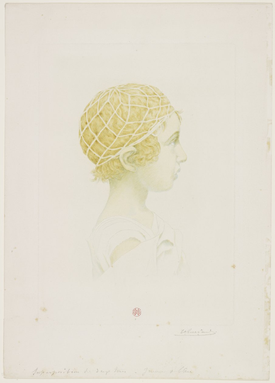 Porträtt av Jean Raimond Guérard, ca 1890 (torrnål i färg) av Henri Charles Guérard