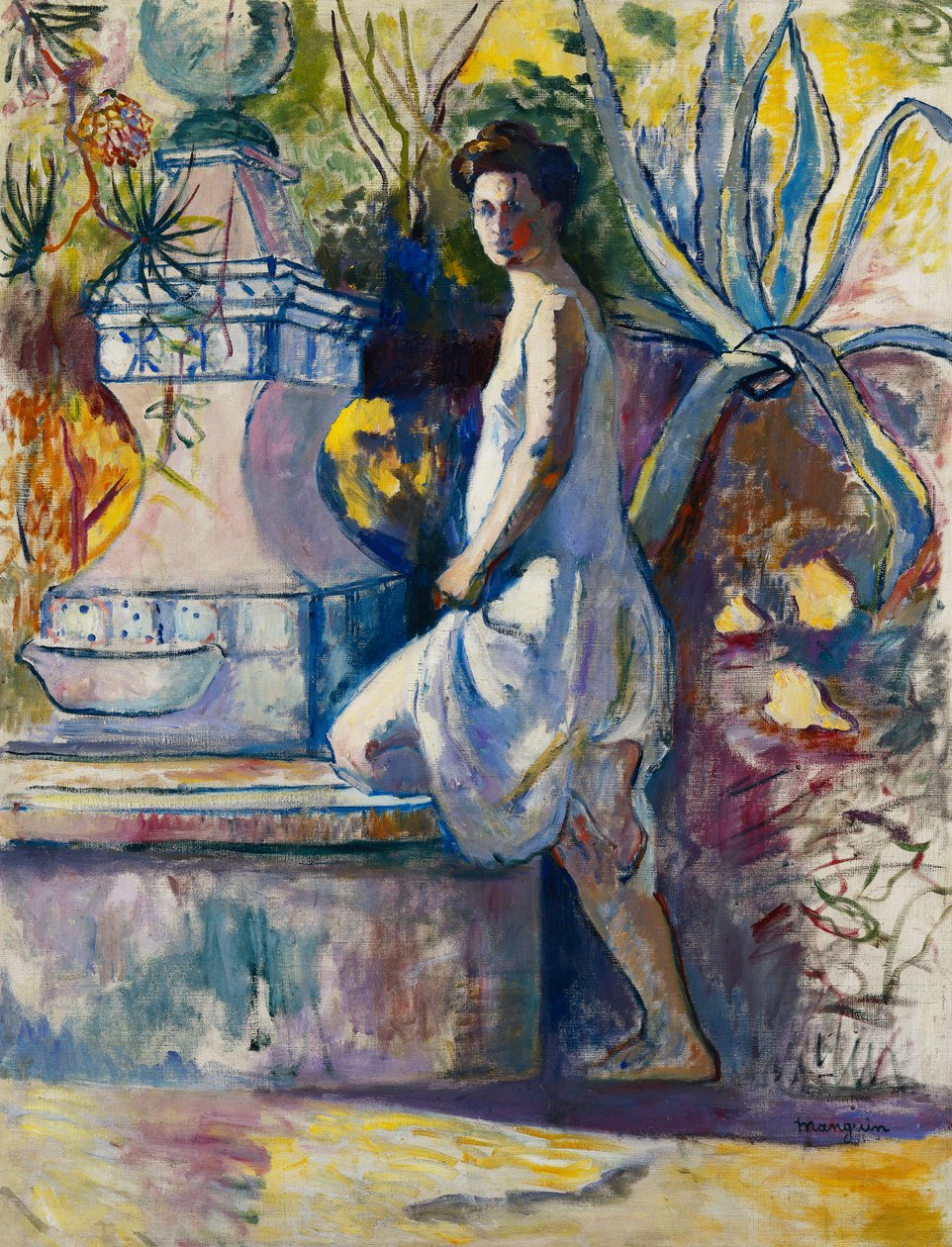 Joan vid fontänen, Villa Demiere av Henri Charles Manguin