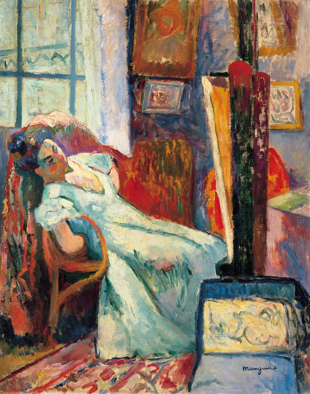 Modell Resting, 1905 av Henri Charles Manguin
