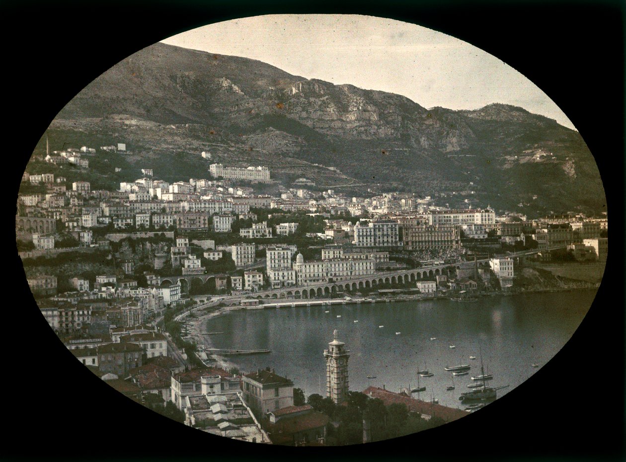 Staden och Monacobukten av Henri Chouanard