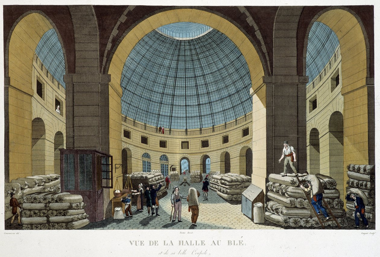 Vetemarknaden - i "" Views of Paris" av Courvoisier av Henri Courvoisier Voisin